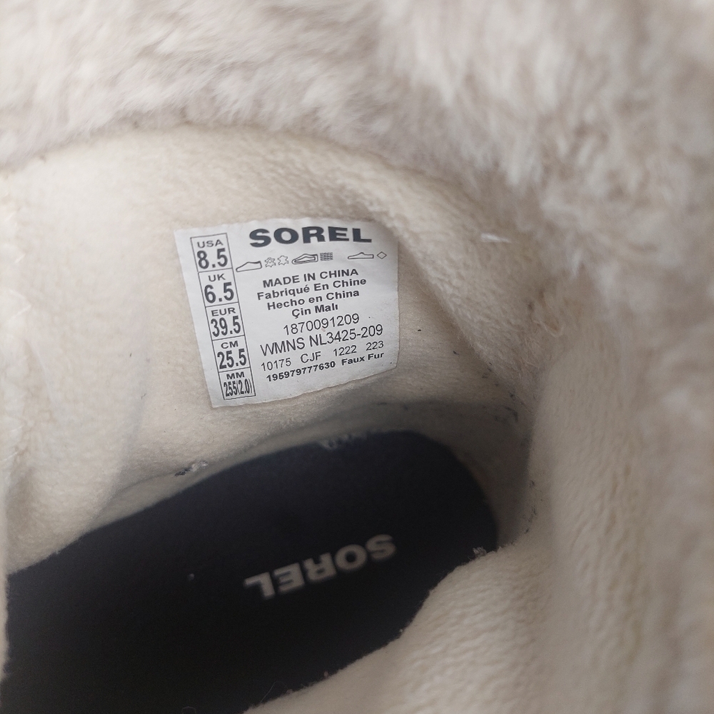 SOREL TIVOLI IV Womens Insulated Waterproof Boots Ceramic/Natural 8.5 US - Picture 10 of 16